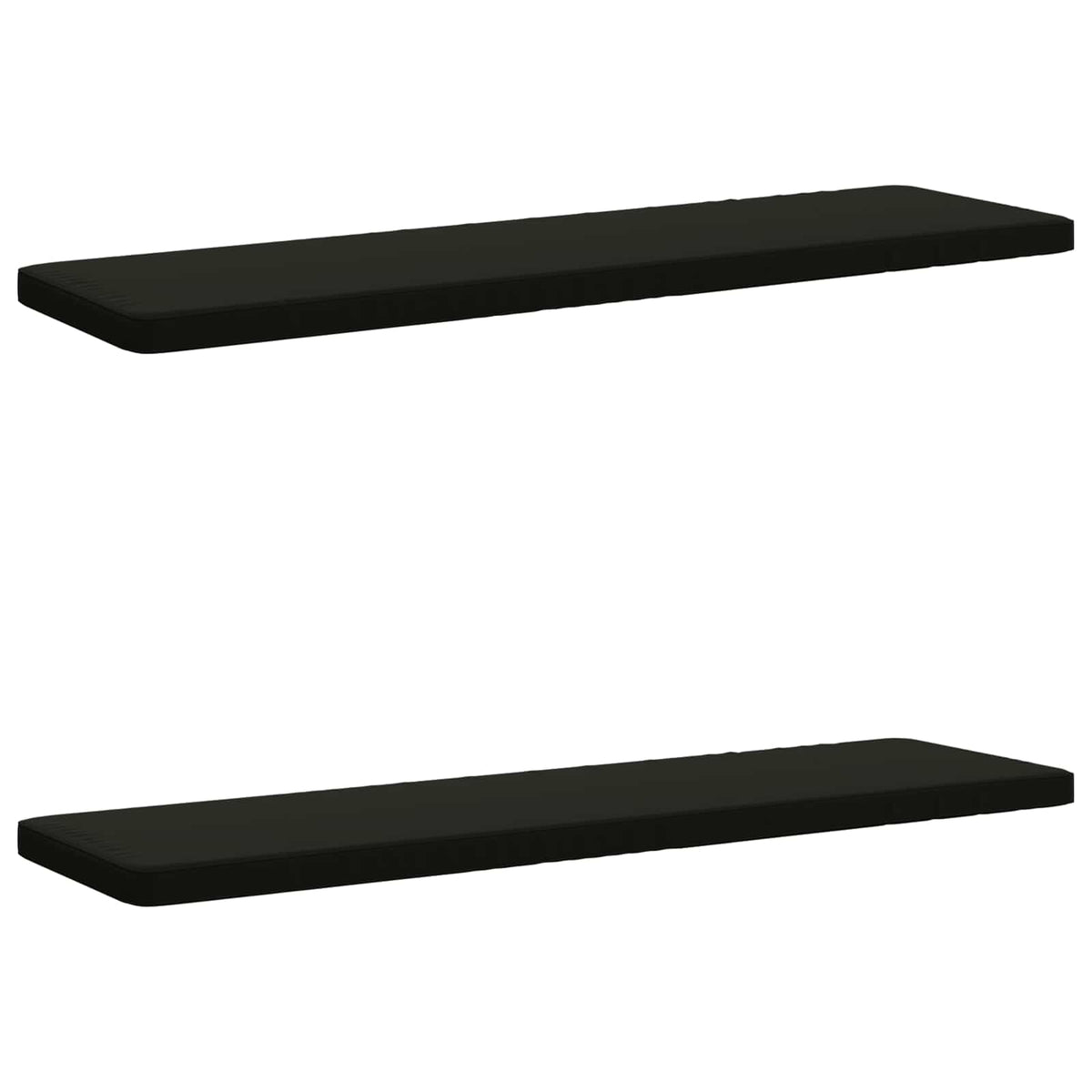 2-delt bænkepude VUGHT 2 stk. 100% polyester Sort