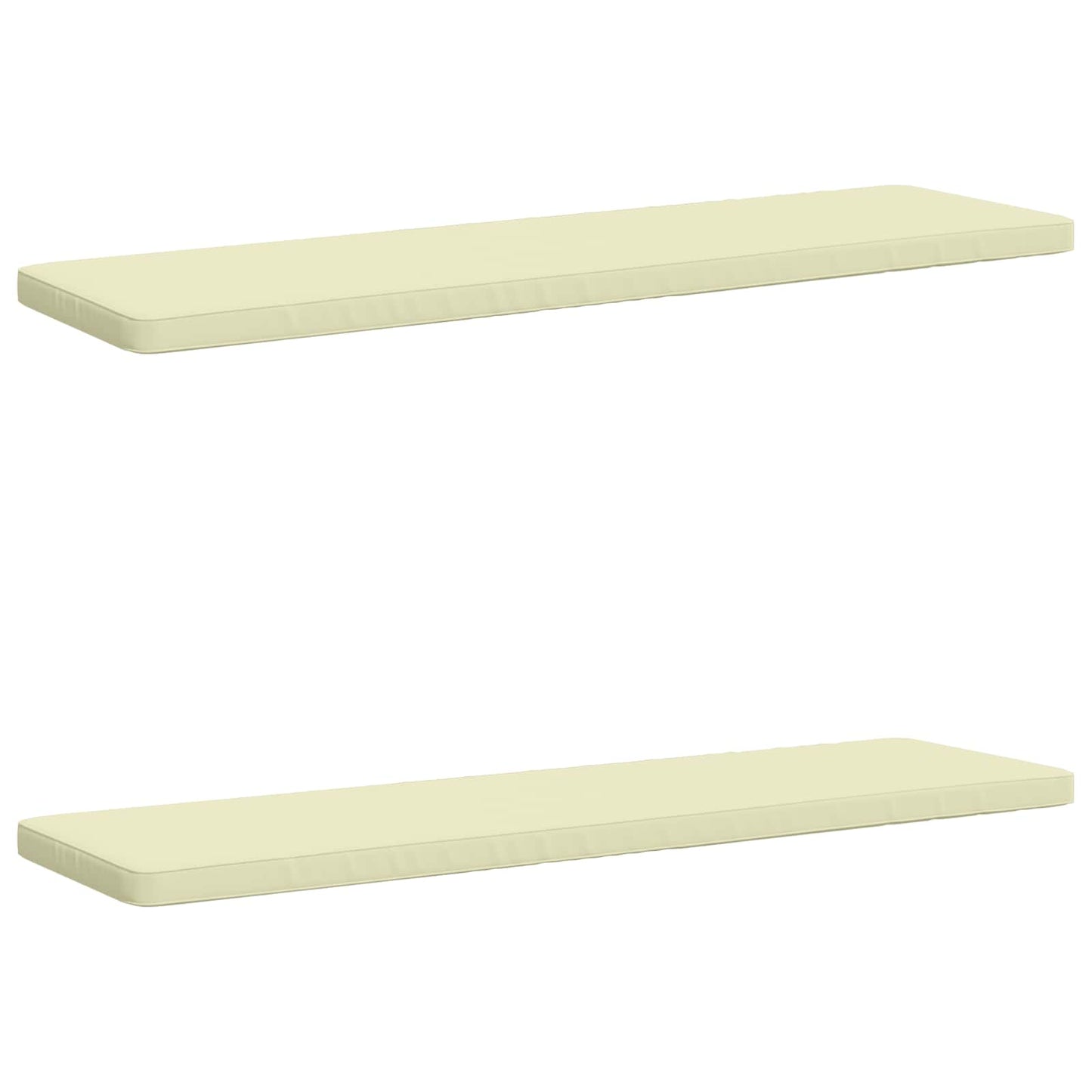 2-delt bænkepude VUGHT 2 stk. 100% polyester Cremefarvet