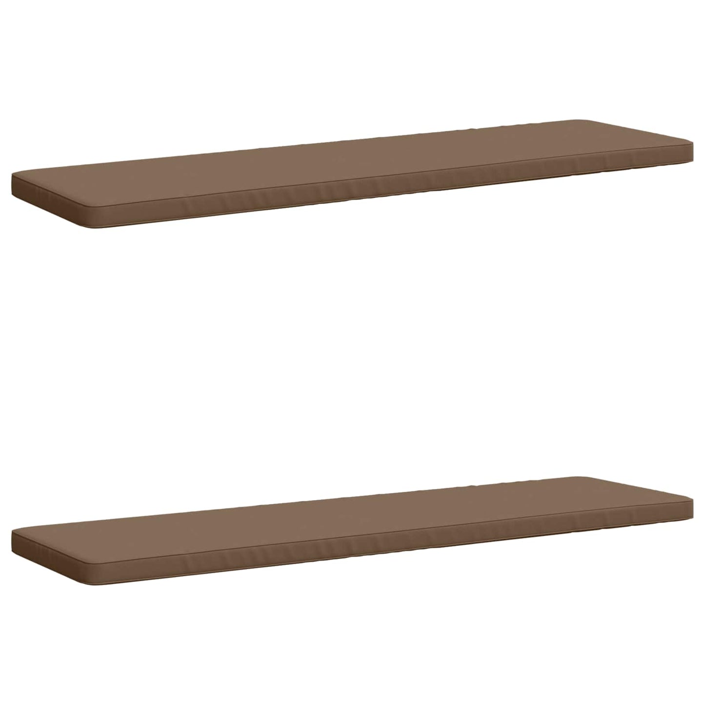 2-delt bænkepude VUGHT 2 stk. 100% polyester Gråbrun