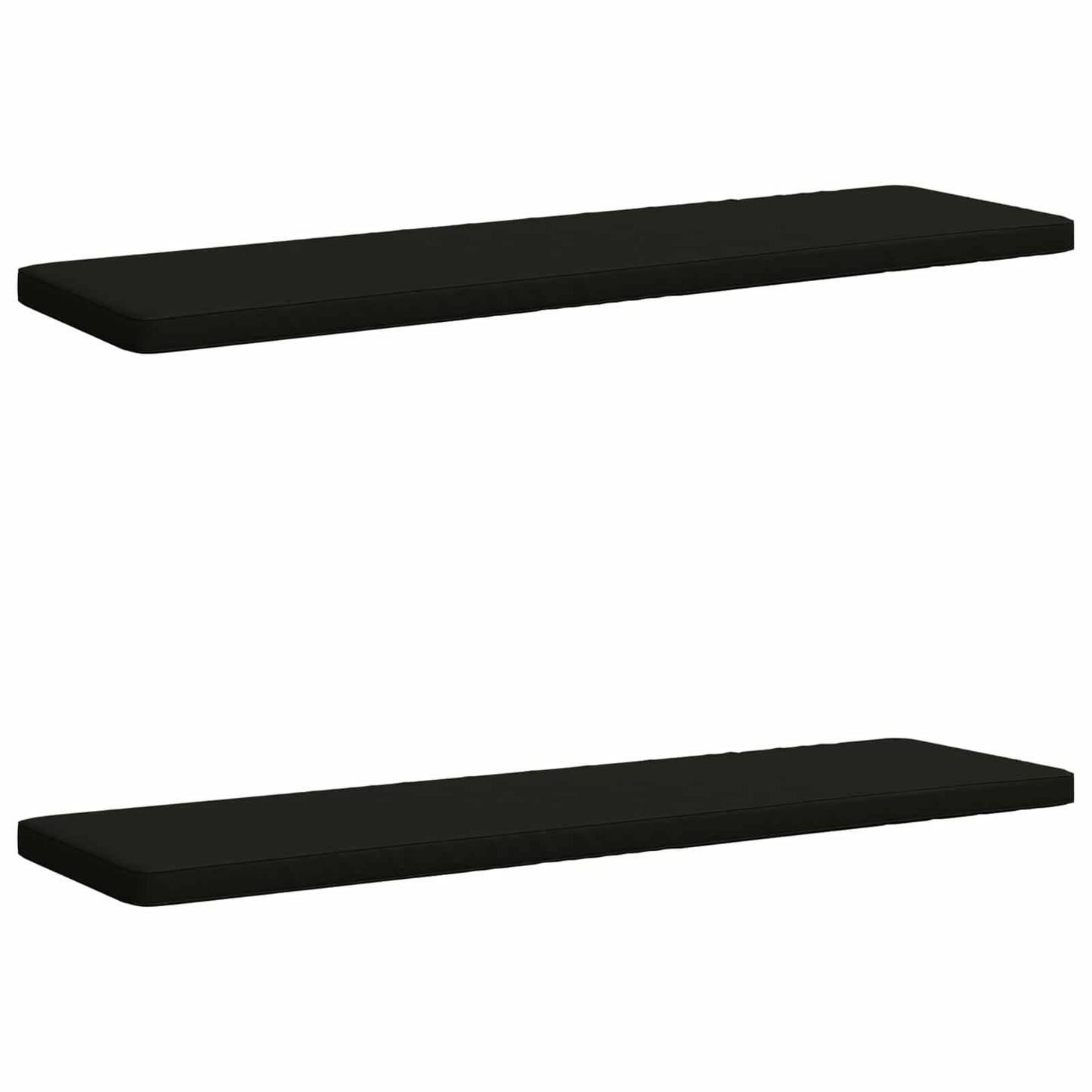 2-delt bænkepude VUGHT 2 stk. 100% polyester Sort