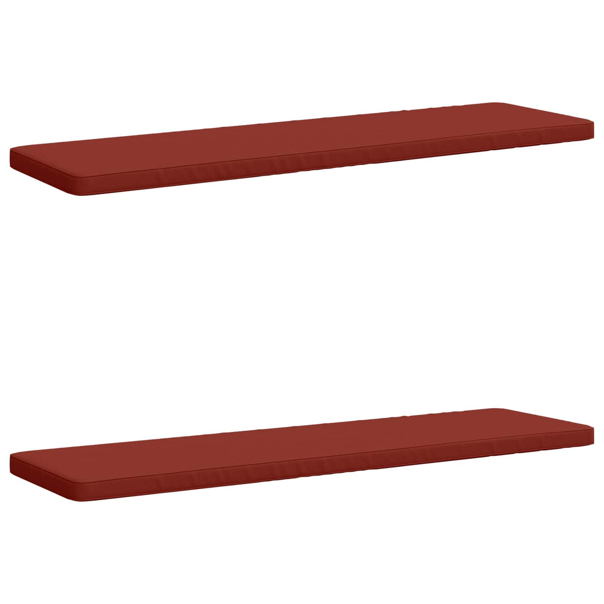 2-delt bænkepude VUGHT 2 stk. 100% polyester Rød