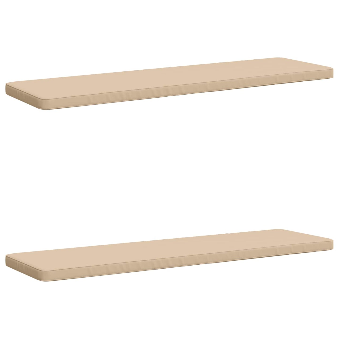 2-delt bænkepude VUGHT 2 stk. 100% polyester Cremefarvet