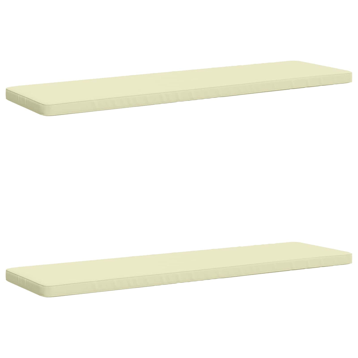 2-delt bænkepude VUGHT 2 stk. 100% polyester Cremefarvet