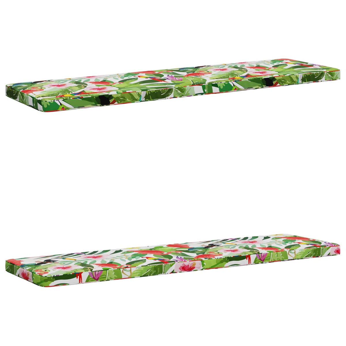 2-delt bænkepude VUGHT 2 stk. 100% polyester Flerfarvet