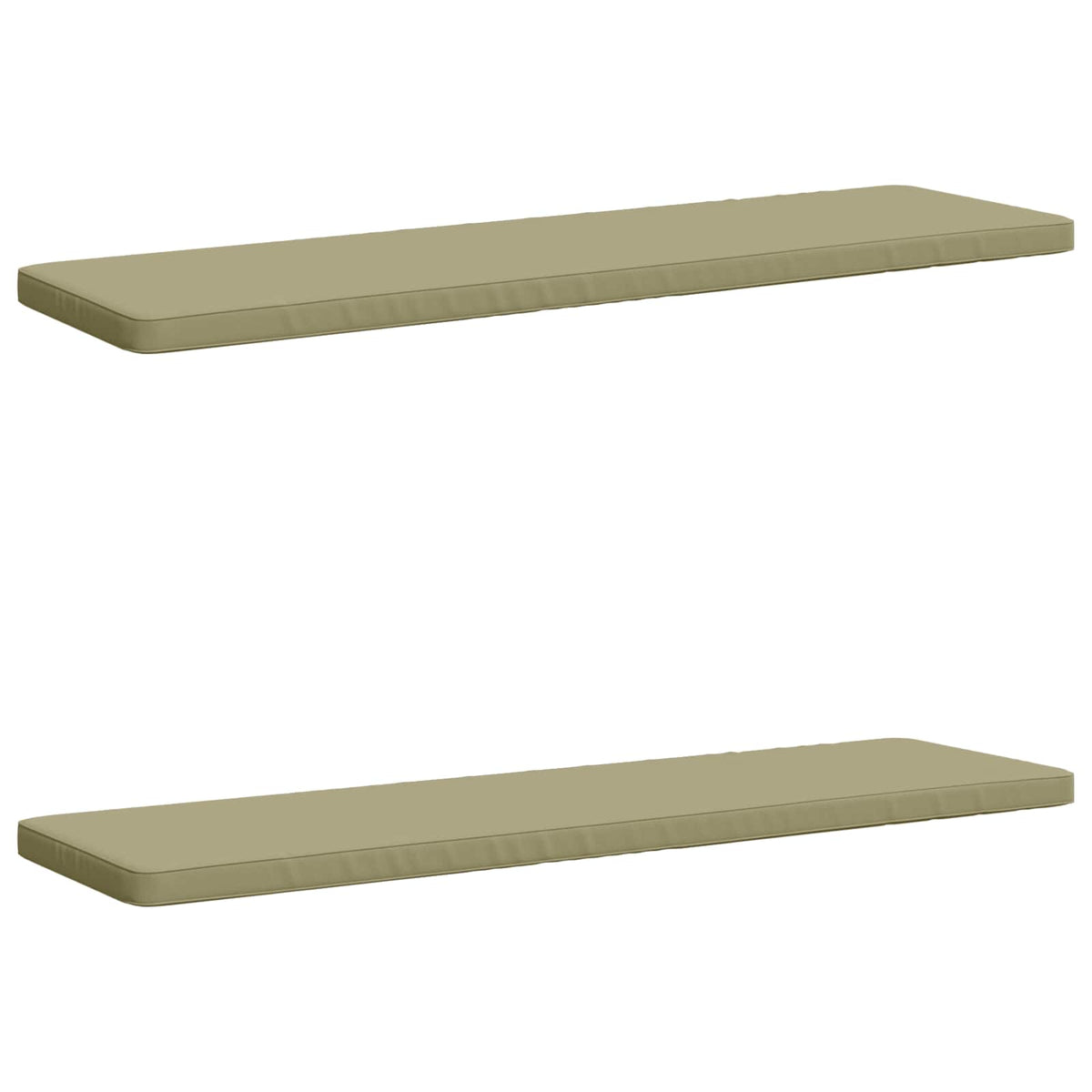 2-delt bænkepude VUGHT 2 stk. 100% polyester Lys grøn
