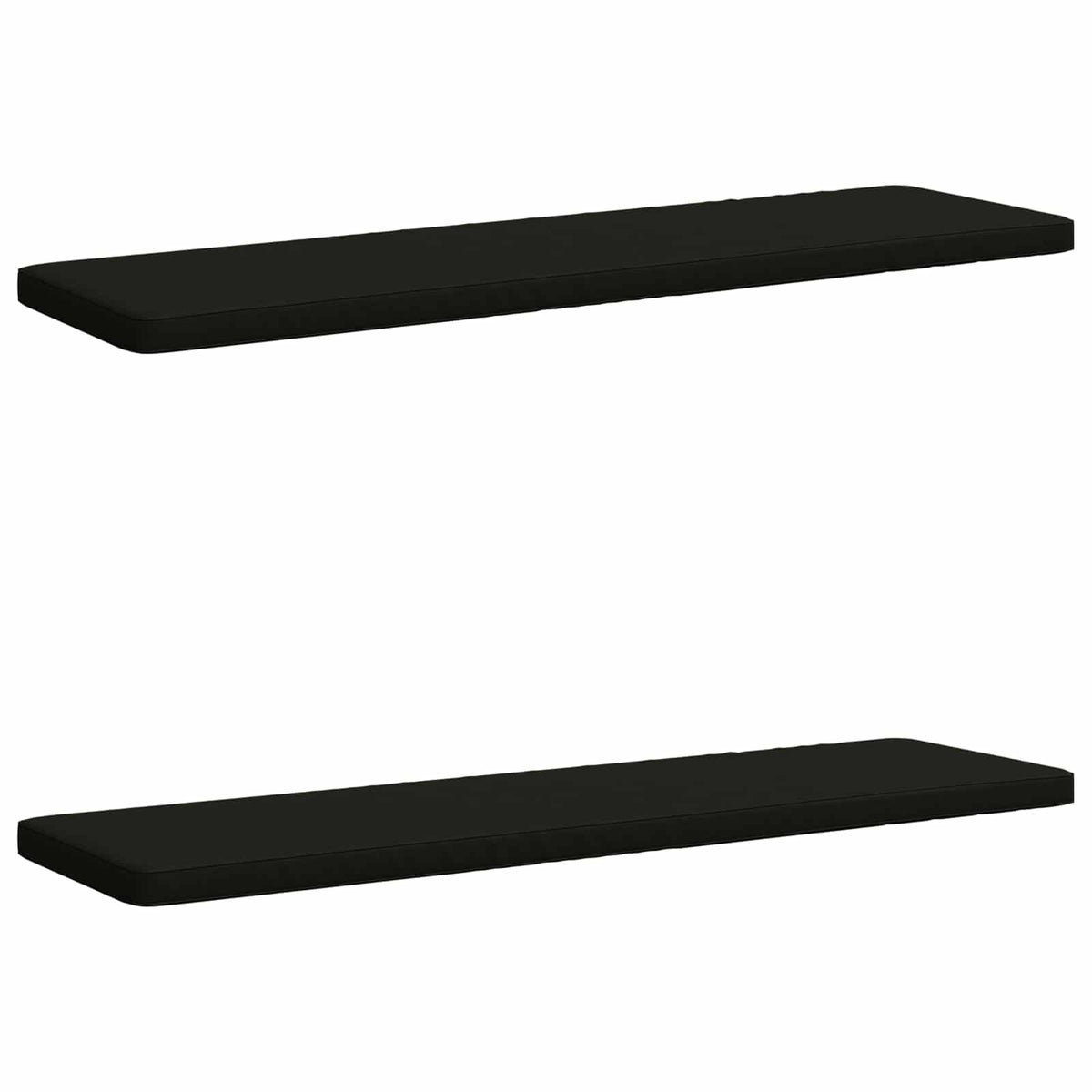 2-delt bænkepude VUGHT 2 stk. 100% polyester Sort