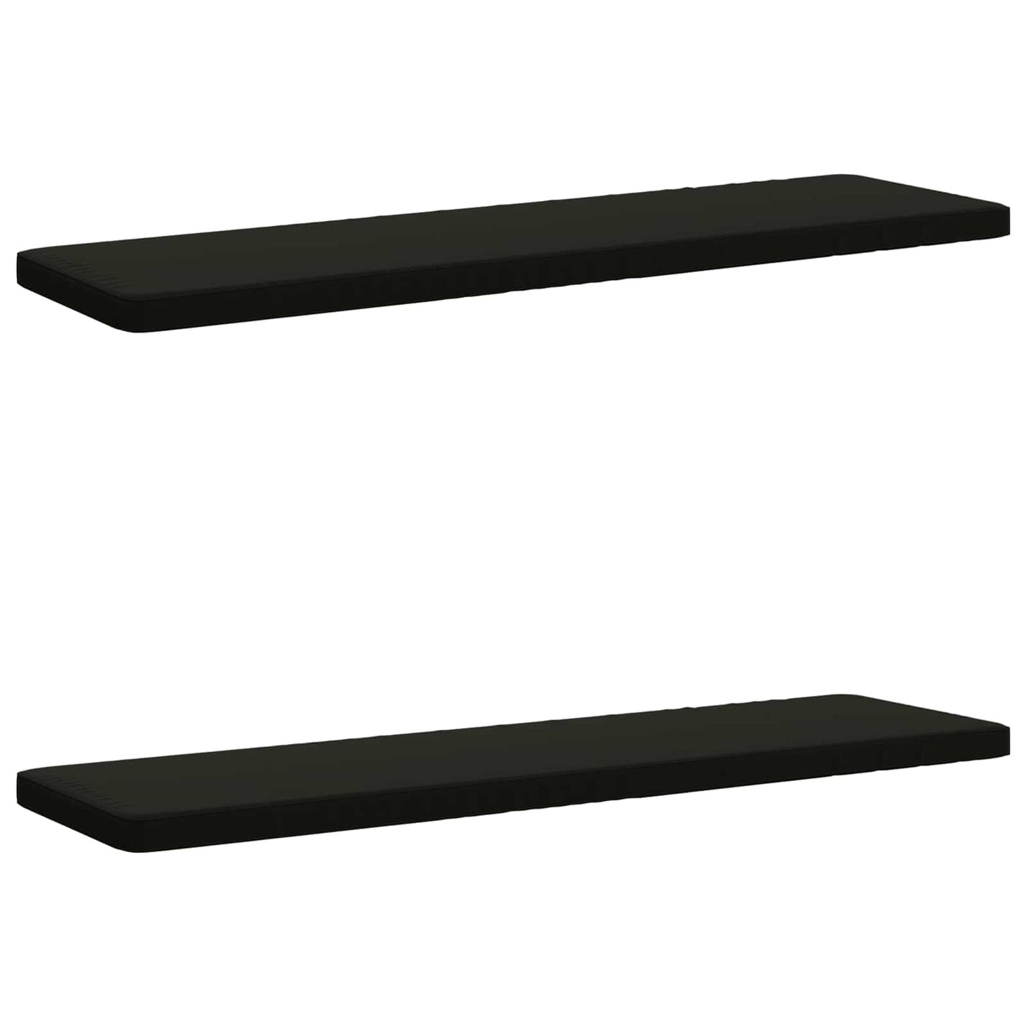 2-delt bænkepude VUGHT 2 stk. 100% polyester Sort