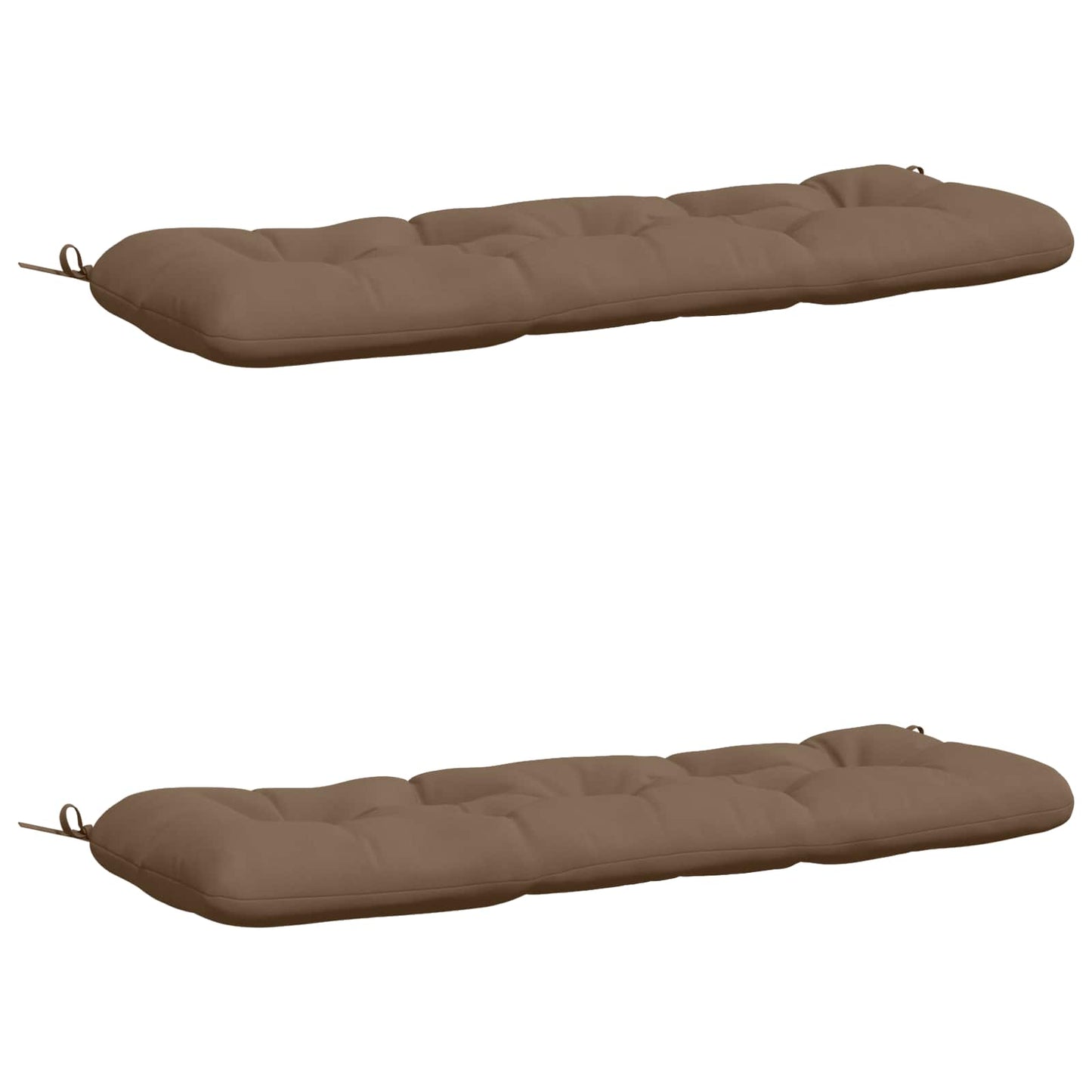 2-delt bænkepude VIANEN 100% polyester Gråbrun 100 x 40 x 12 cm