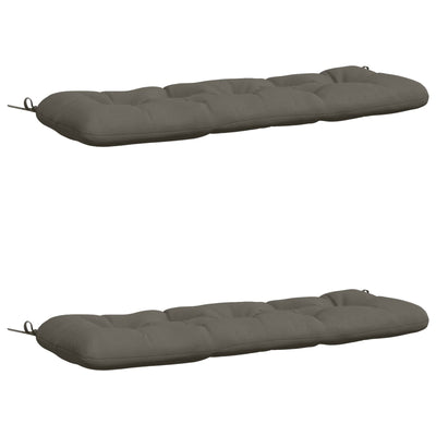 2-delt bænkepude VIANEN 100% polyester Grå 100 x 40 x 12 cm