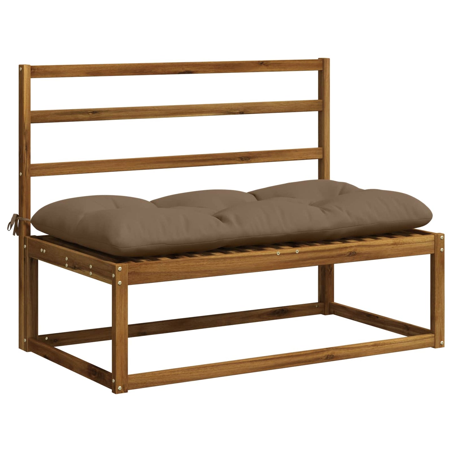 Bænkpude VIANEN 100% polyester Gråbrun 100 x 60 x 12 cm