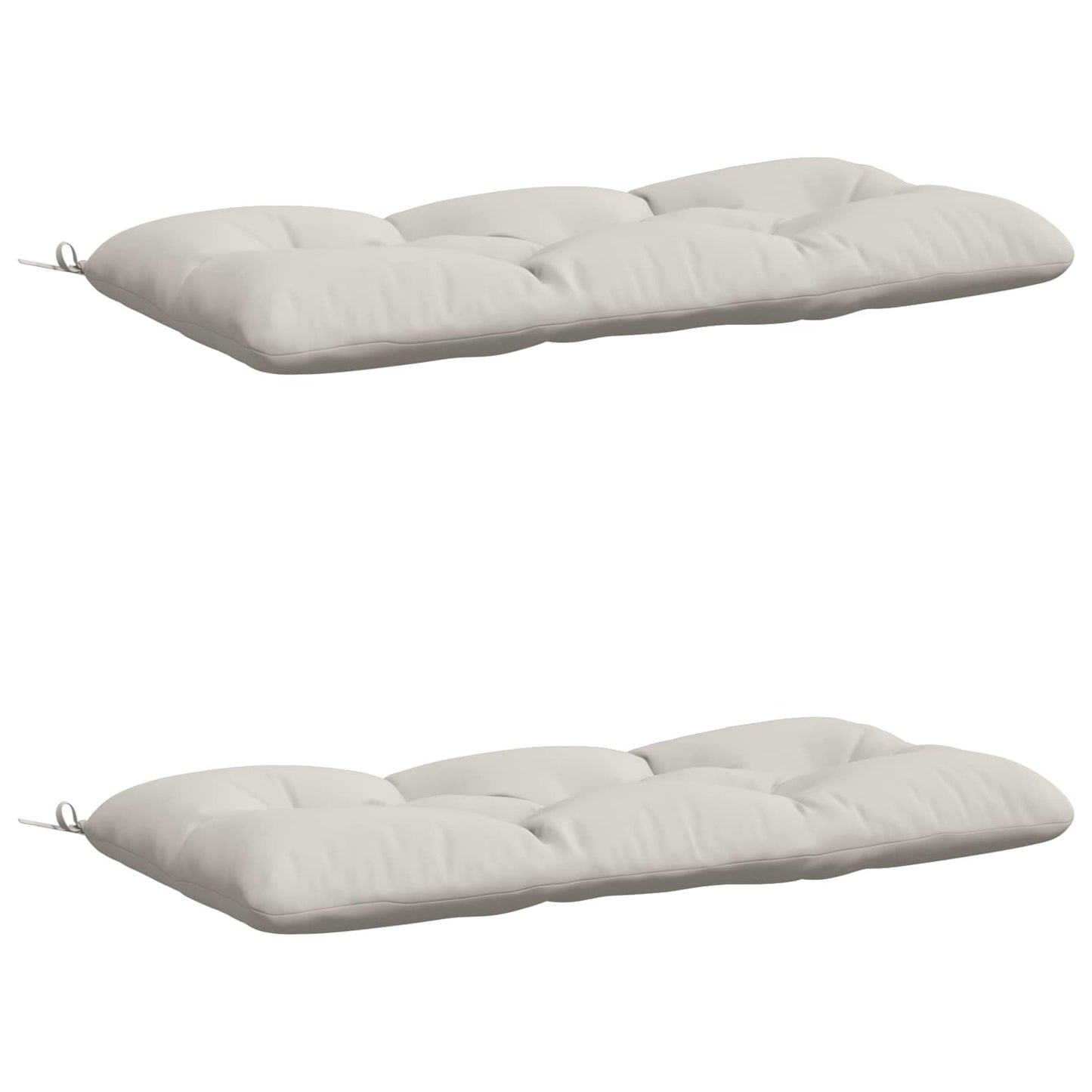 2-delt bænkepude VIANEN 100% polyester Hvid 100 x 60 x 12 cm