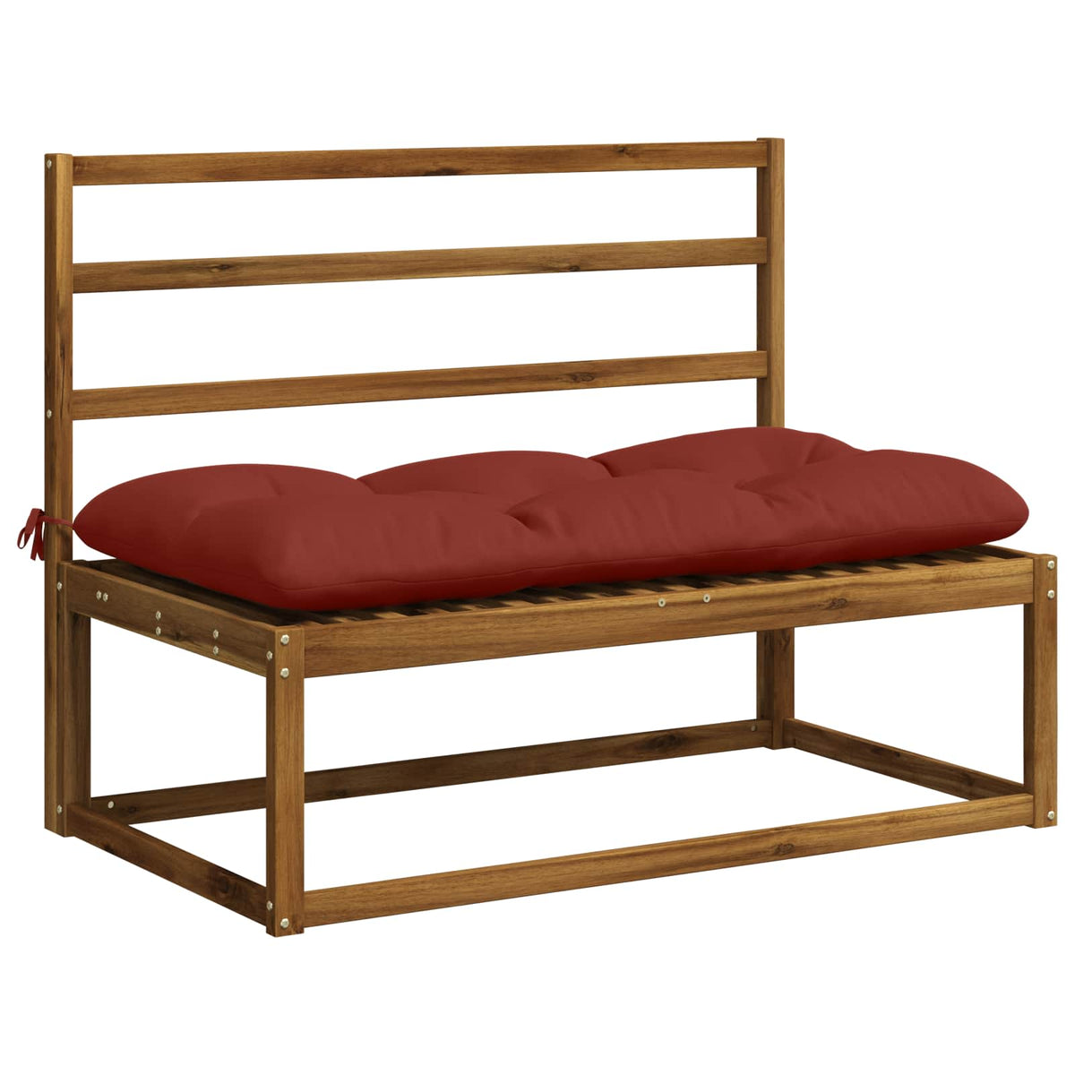 Bænkpude VIANEN 100% polyester Rød 100 x 60 x 12 cm