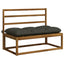 Bænkpude VIANEN 100% polyester Antracit 100 x 60 x 12 cm