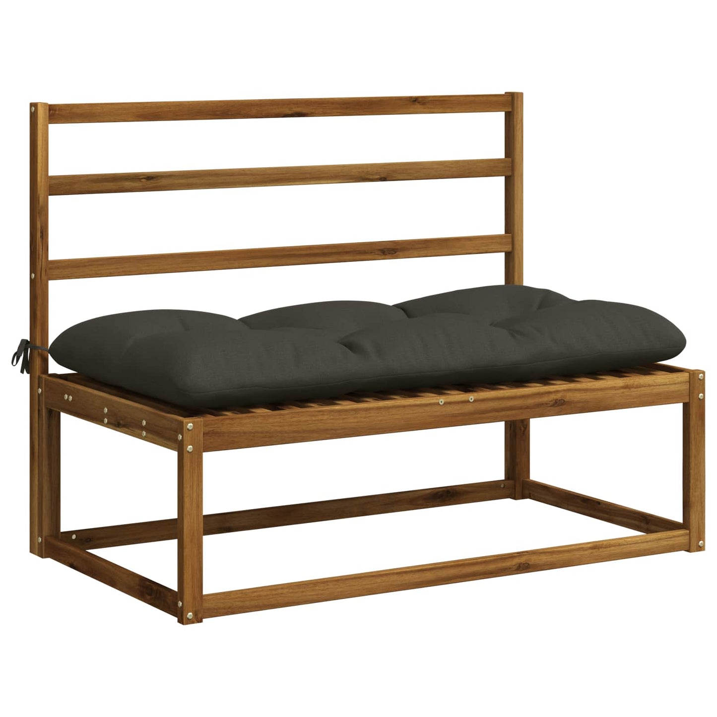 Bænkpude VIANEN 100% polyester Antracit 100 x 60 x 12 cm