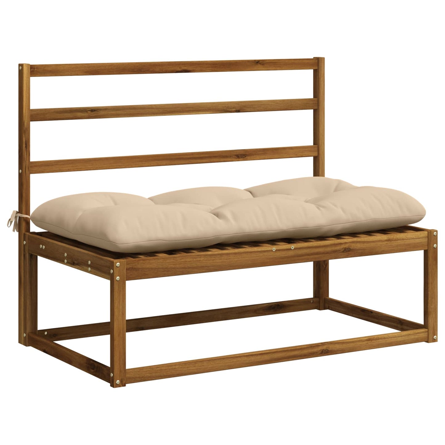 Bænkpude VIANEN 100% polyester Cremefarvet 100 x 60 x 12 cm