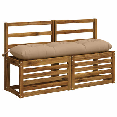 Bænkpude VIANEN 100% polyester Sandfarvet 110 x 30 x 12 cm