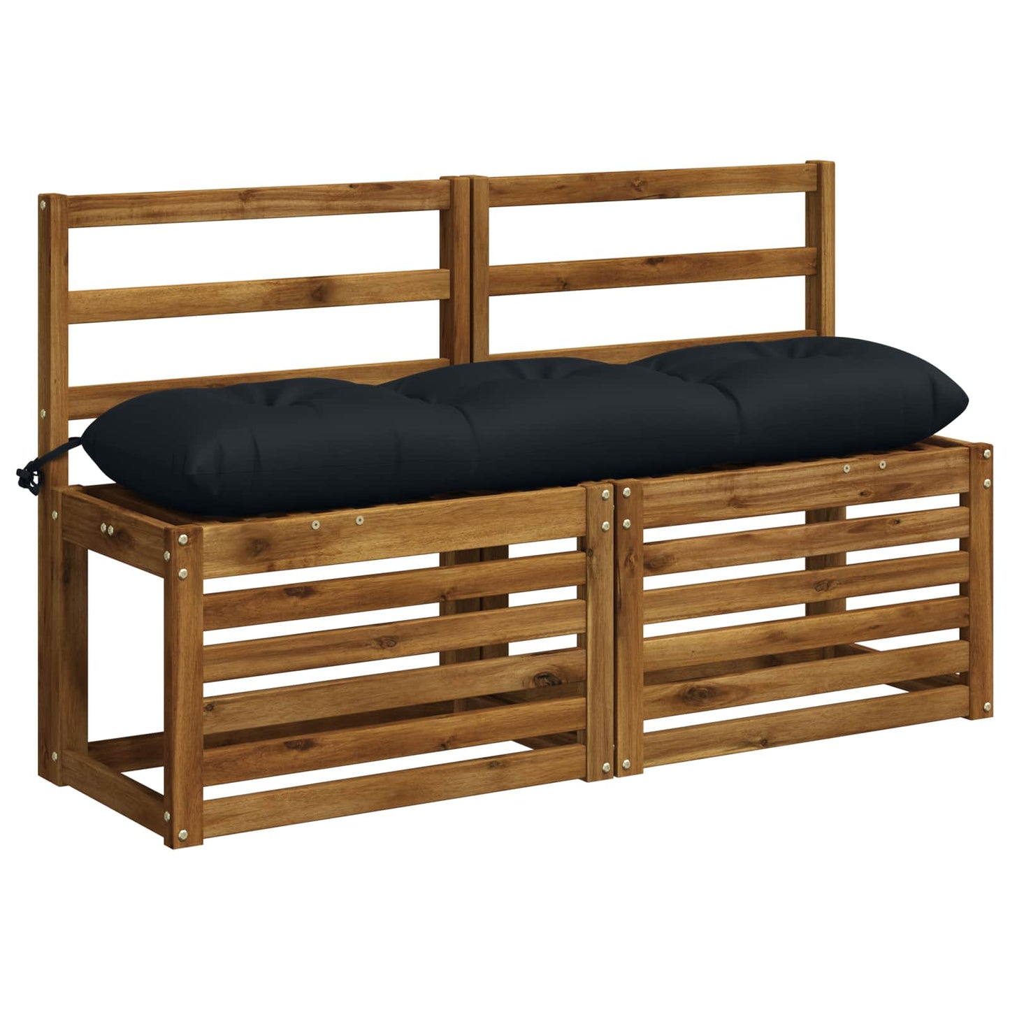 Bænkpude VIANEN 100% polyester Mørk blå 110 x 30 x 12 cm