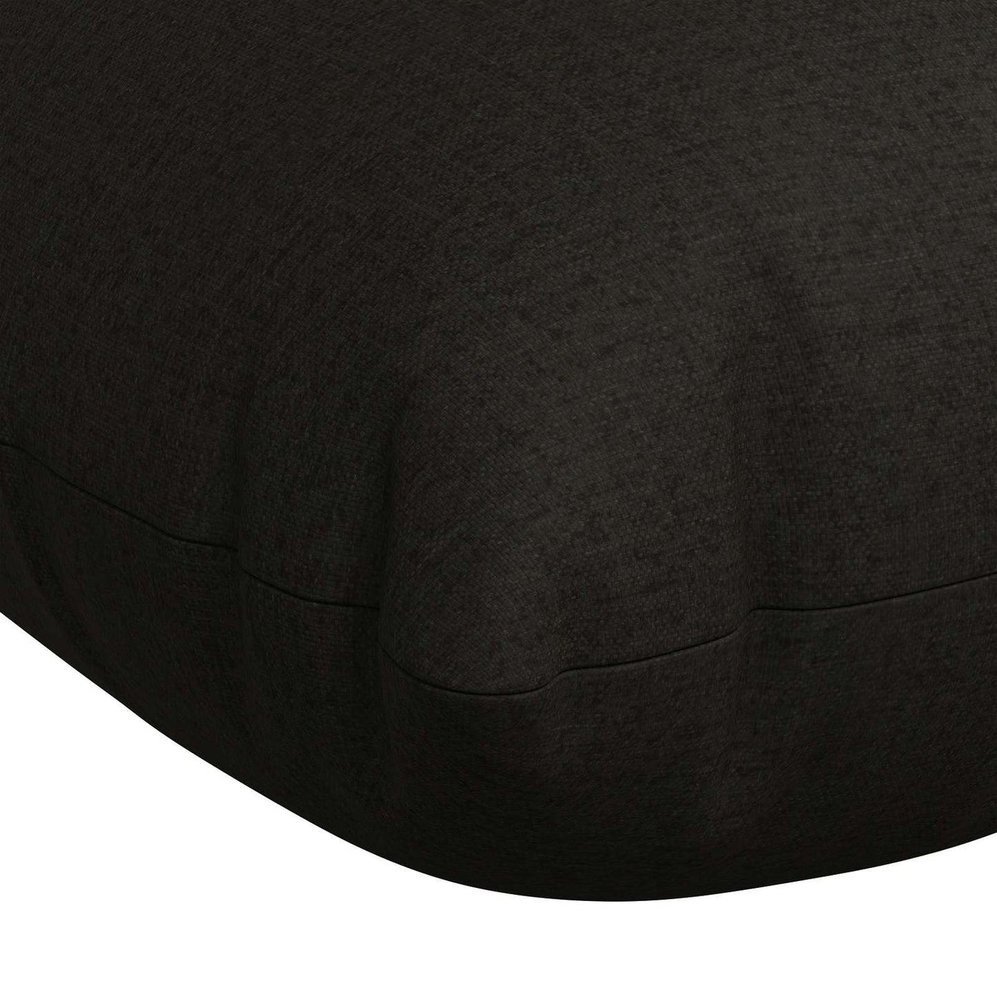 2-delt bænkepude VIANEN 100% polyester Sort 110 x 40 x 12 cm
