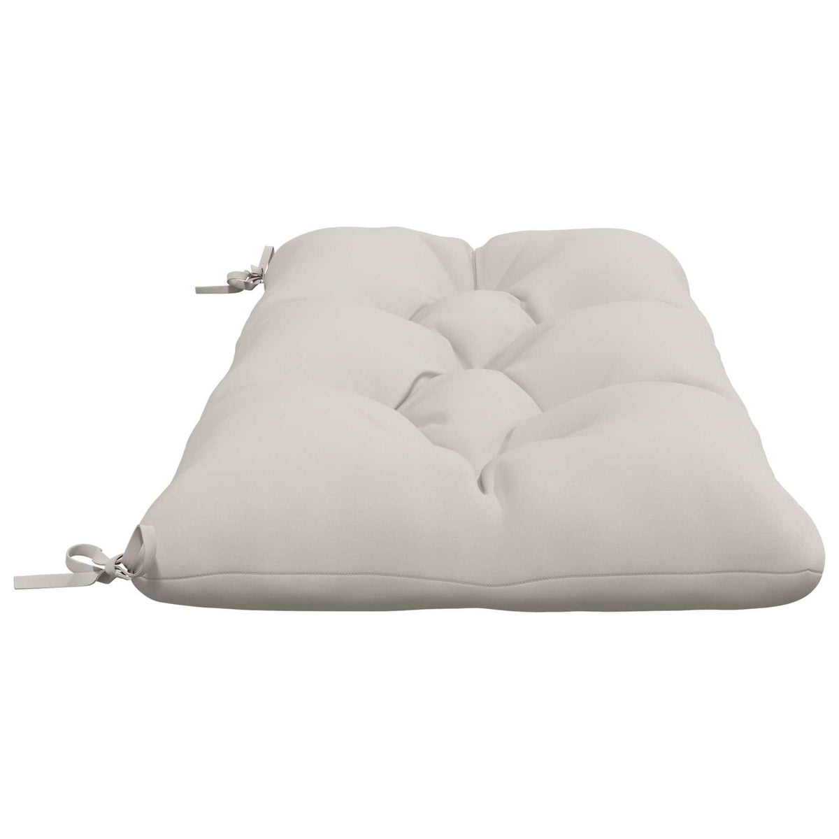 2-delt bænkepude VIANEN 100% polyester Hvid 110 x 50 x 12 cm