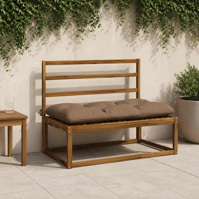 Bænkpude VIANEN 100% polyester Gråbrun 100 x 60 x 12 cm