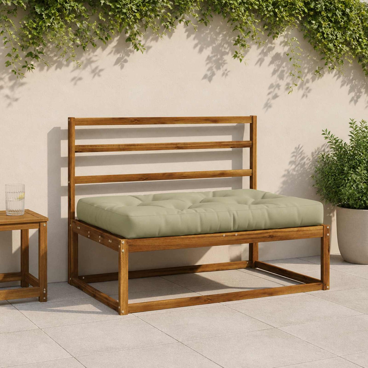 Palle sæde pude VIANEN 100% polyester Lys grøn 120 x 60 x 12 cm