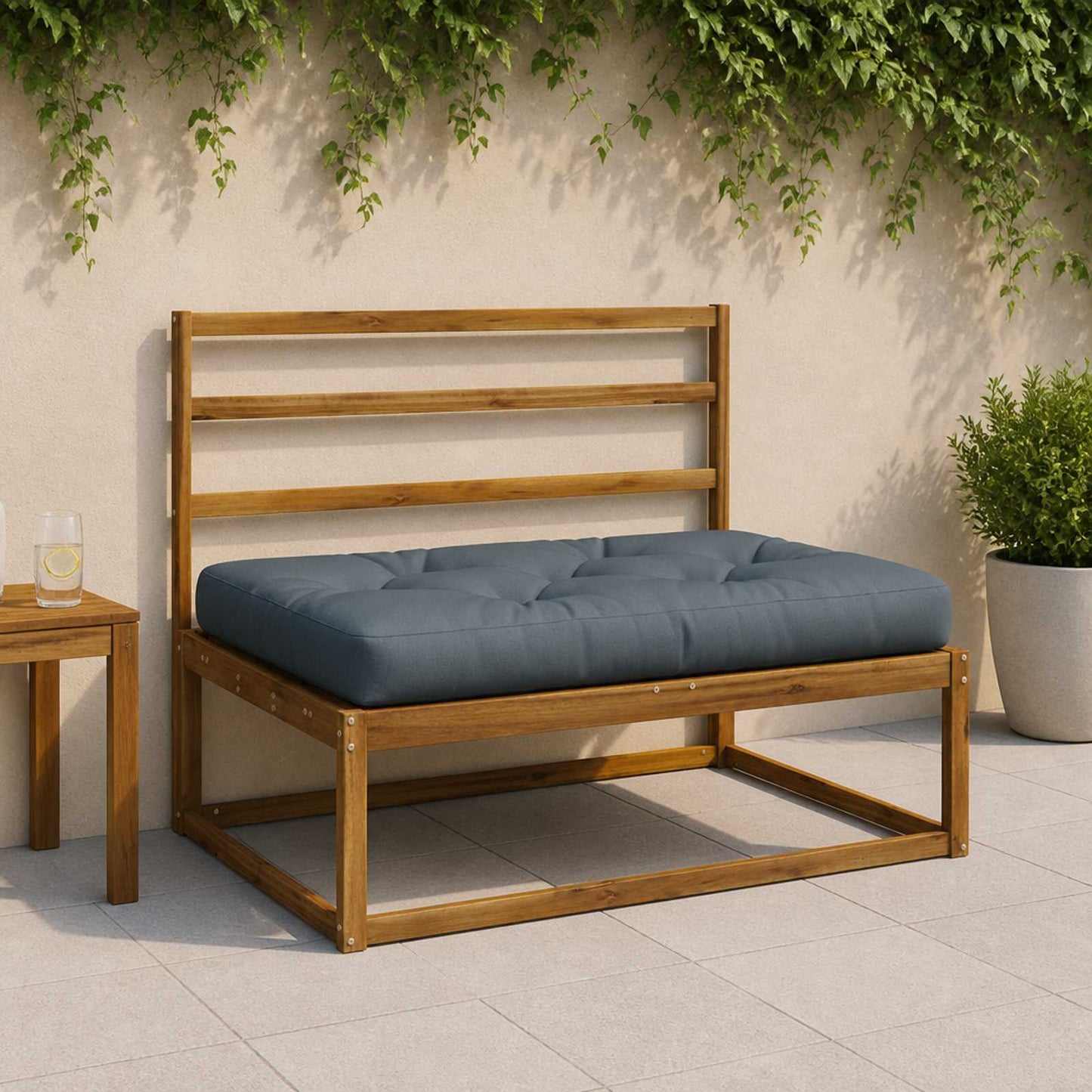 Palle sæde pude VIANEN 100% polyester Blå 120 x 60 x 12 cm