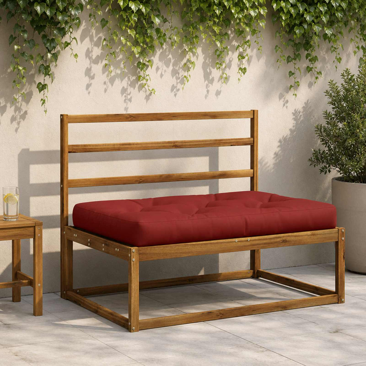 Palle sæde pude VIANEN 100% polyester Rød 120 x 80 x 12 cm