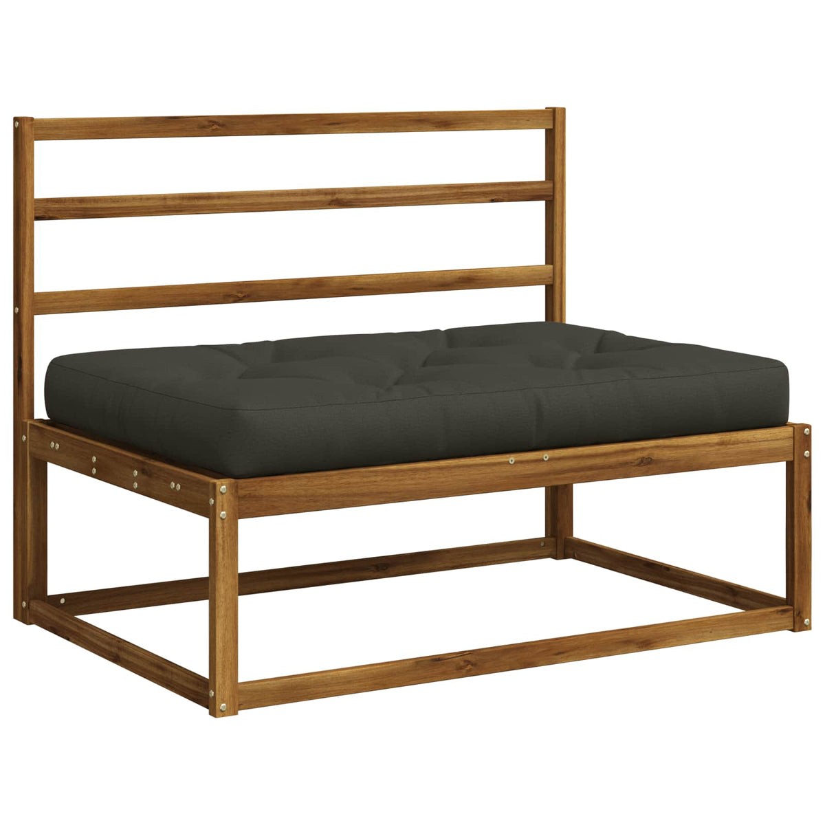 Palle sæde pude VIANEN 100% polyester Antracit 120 x 80 x 12 cm
