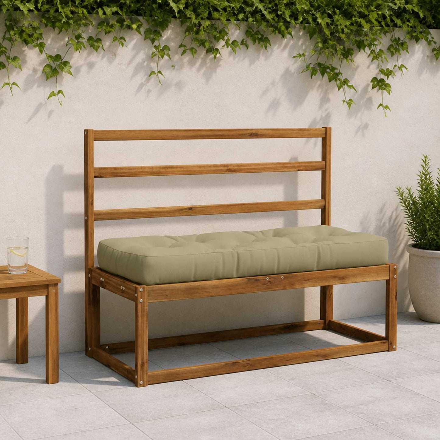Palle sæde pude VIANEN 100% polyester Lys grøn 120 x 50 x 12 cm