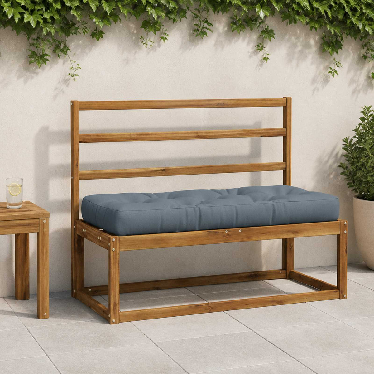 Palle sæde pude VIANEN 100% polyester Blå 120 x 50 x 12 cm