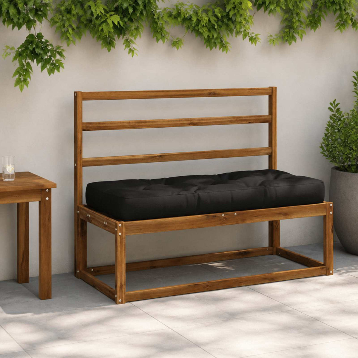 Palle sæde pude VIANEN 100% polyester Sort 120 x 40 x 12 cm