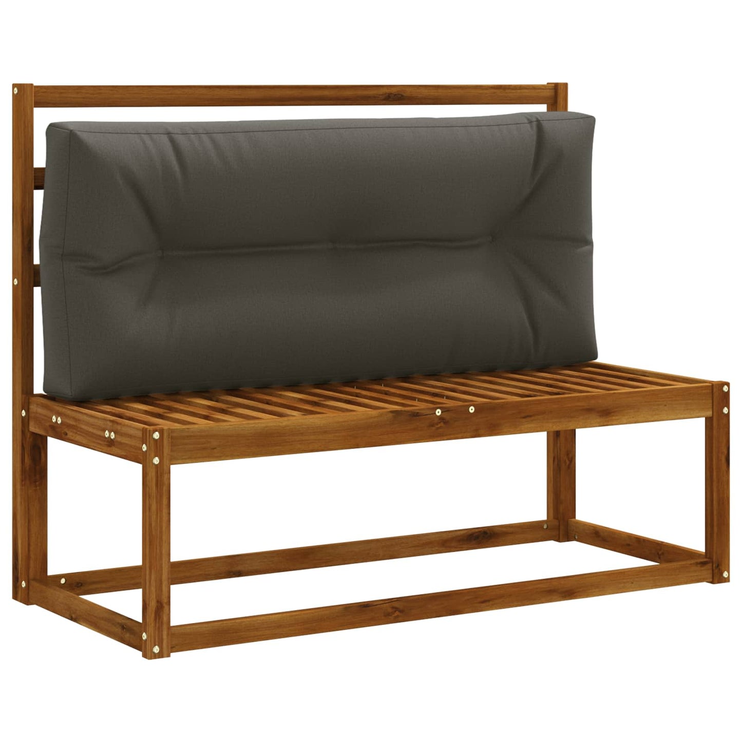 Palle rygpude VIANEN 100% polyester Antracit 120 x 40 x 12 cm