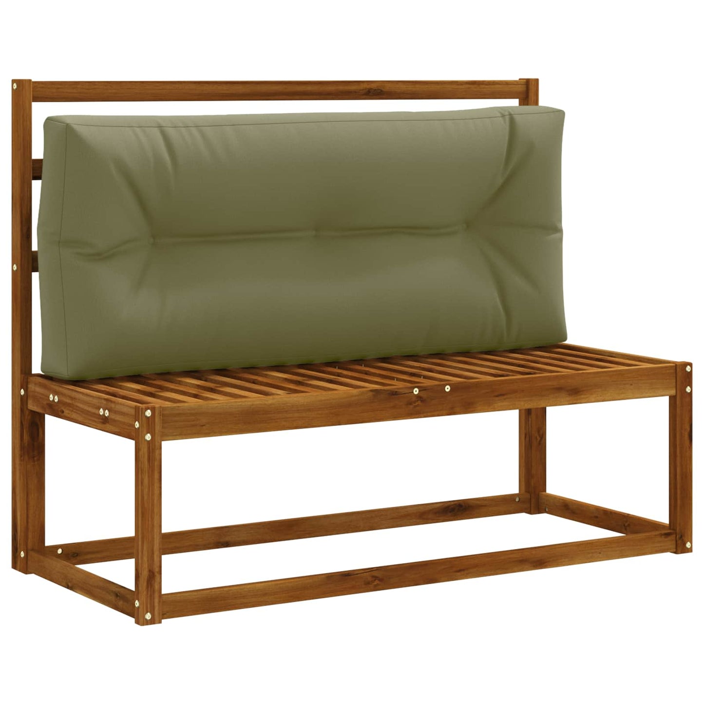 Palle rygpude VIANEN 100% polyester Olivengrøn 120 x 50 x 12 cm