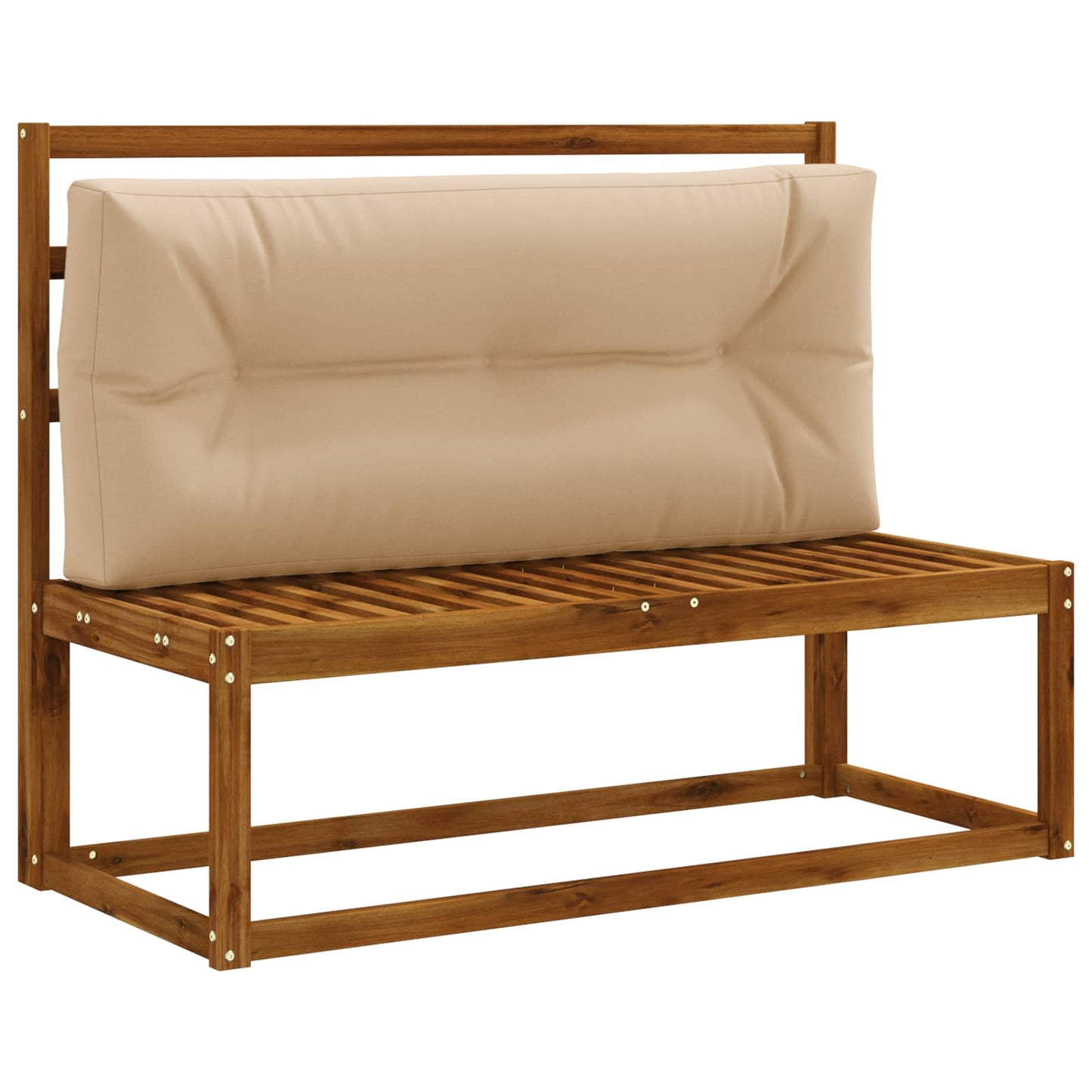 Palle rygpude VIANEN 100% polyester Sandfarvet 120 x 50 x 12 cm