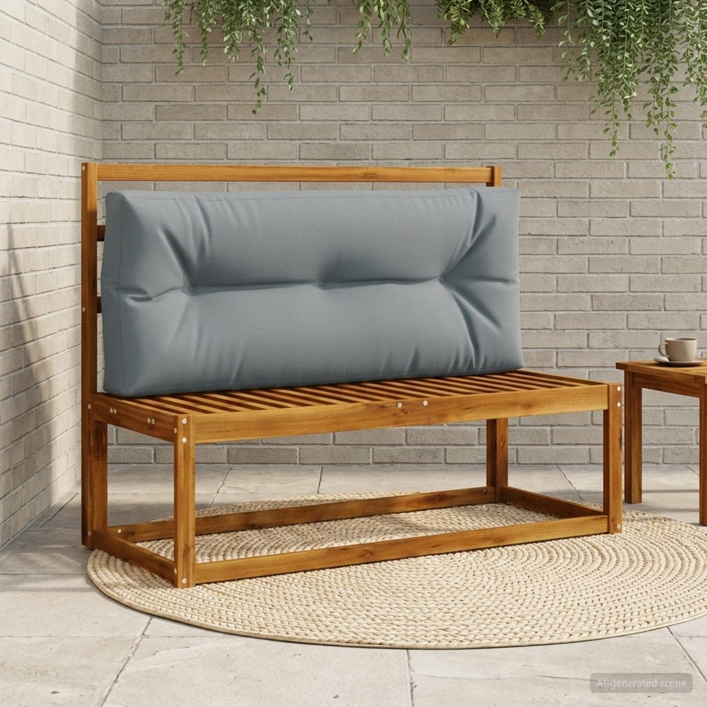 Palle rygpude VIANEN 100% polyester Blå 120 x 50 x 12 cm