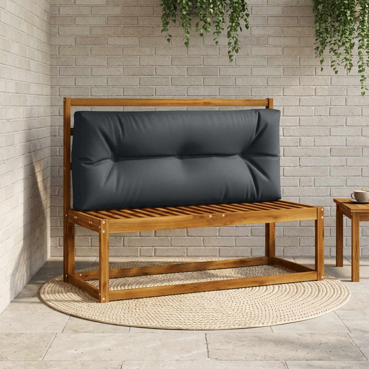 Palle rygpude VIANEN 100% polyester Mørk blå 120 x 60 x 12 cm
