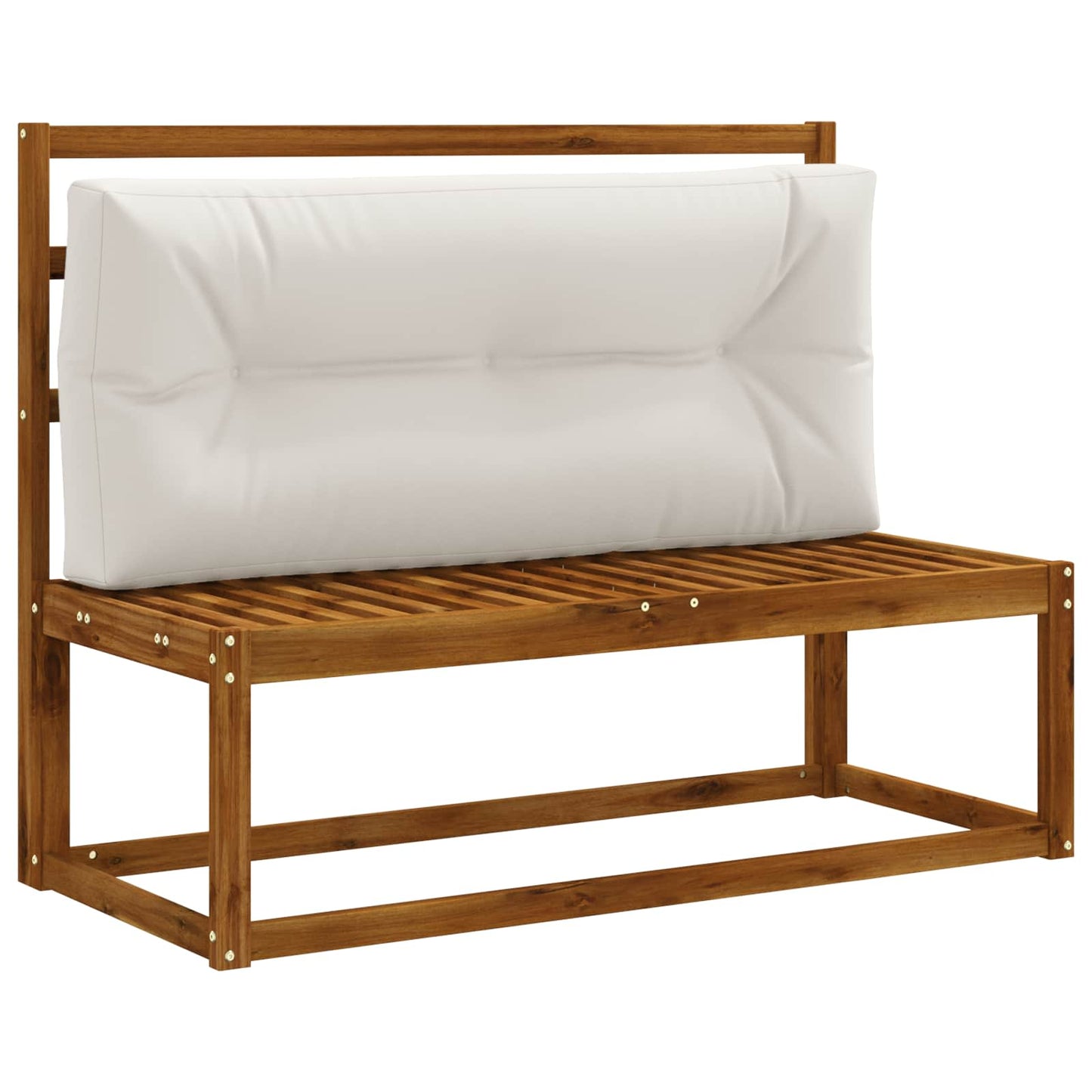 Palle rygpude VIANEN 100% polyester Hvid 120 x 60 x 12 cm