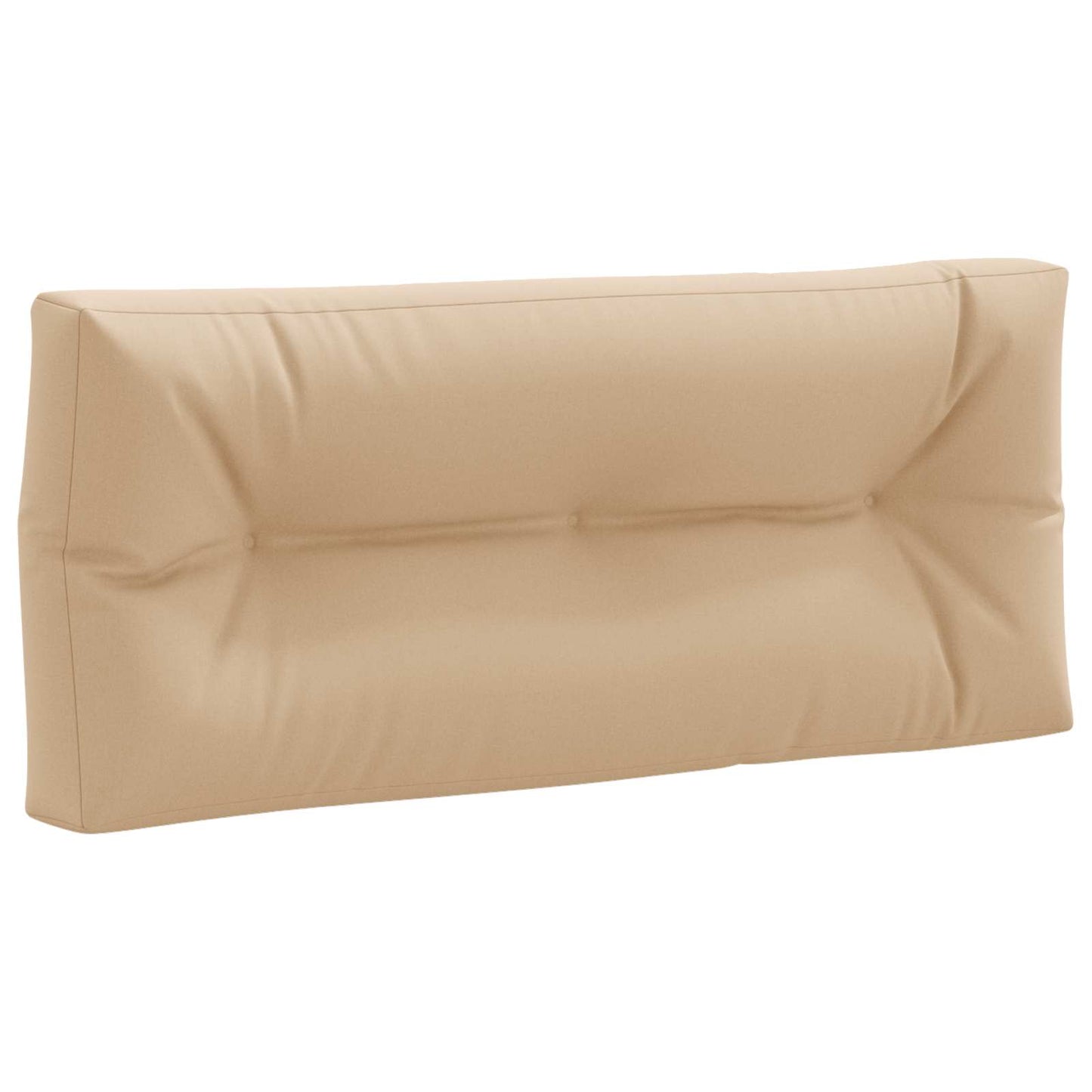 Palle rygpude VIANEN 100% polyester Sandfarvet 120 x 60 x 12 cm