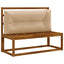 Palle rygpude VIANEN 100% polyester Sandfarvet 120 x 60 x 12 cm