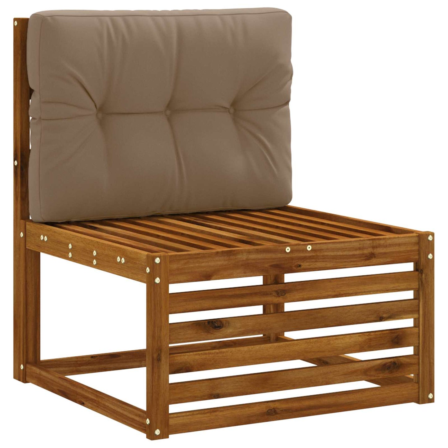 Palle rygpude VIANEN 100% polyester Gråbrun 70 x 40 x 12 cm