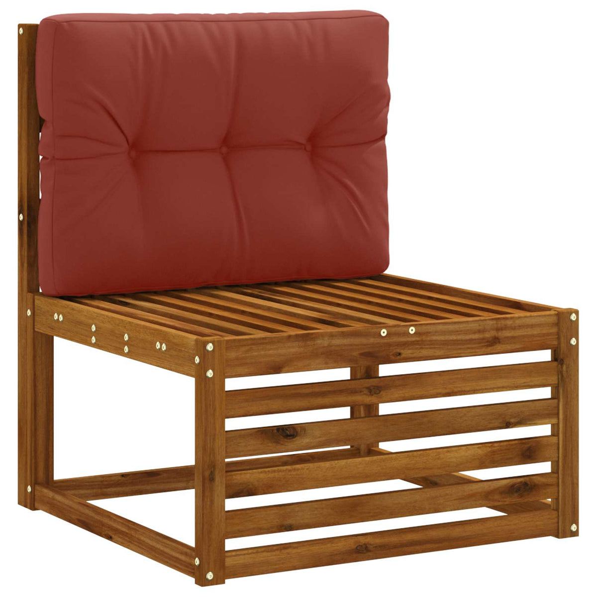 Palle rygpude VIANEN 100% polyester Rød 70 x 40 x 12 cm