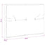 Palle rygpude VIANEN 100% polyester Hvid 70 x 60 x 12 cm