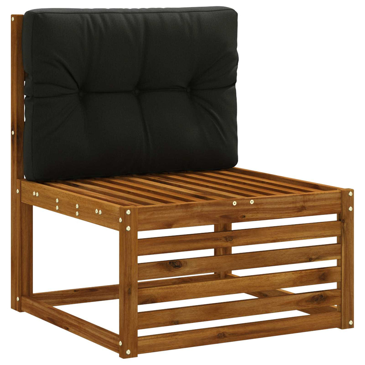 Palle rygpude VIANEN 100% polyester Sort 70 x 60 x 12 cm
