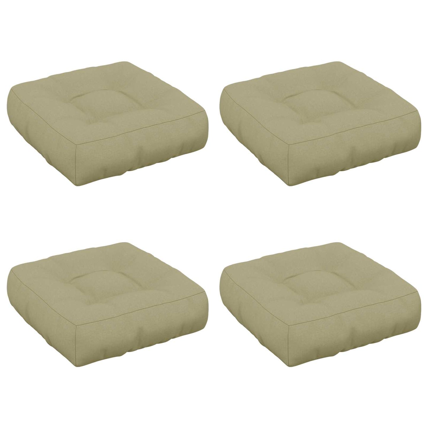 4-Stykke Sædepuder VIANEN 4 pcs 100% polyester Lys grøn