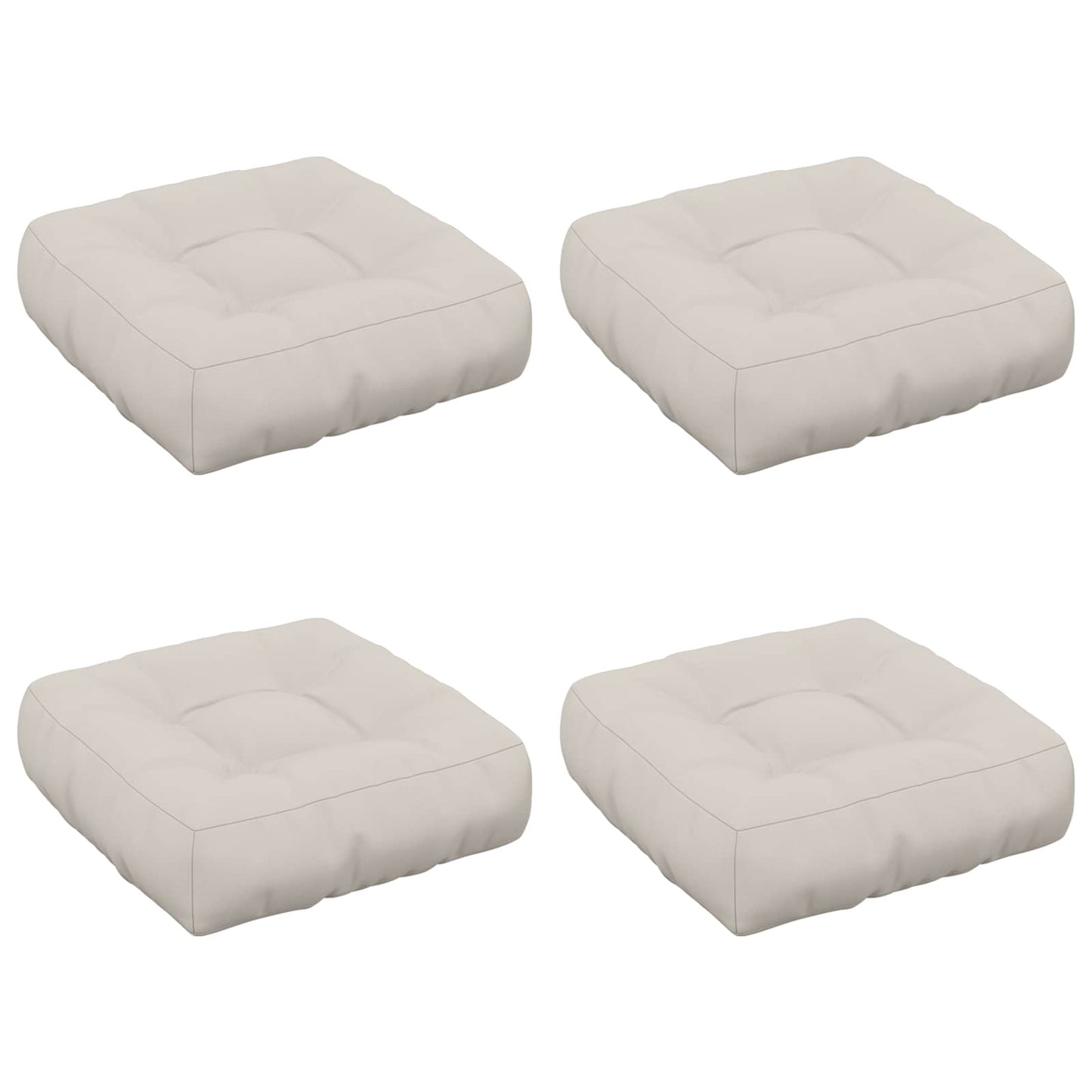 4-Stykke Sædepuder VIANEN 4 pcs 100% polyester Hvid