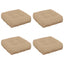 4-Stykke Sædepuder VIANEN 4 pcs 100% polyester Sandfarvet