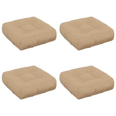 4-Stykke Sædepuder VIANEN 4 pcs 100% polyester Sandfarvet
