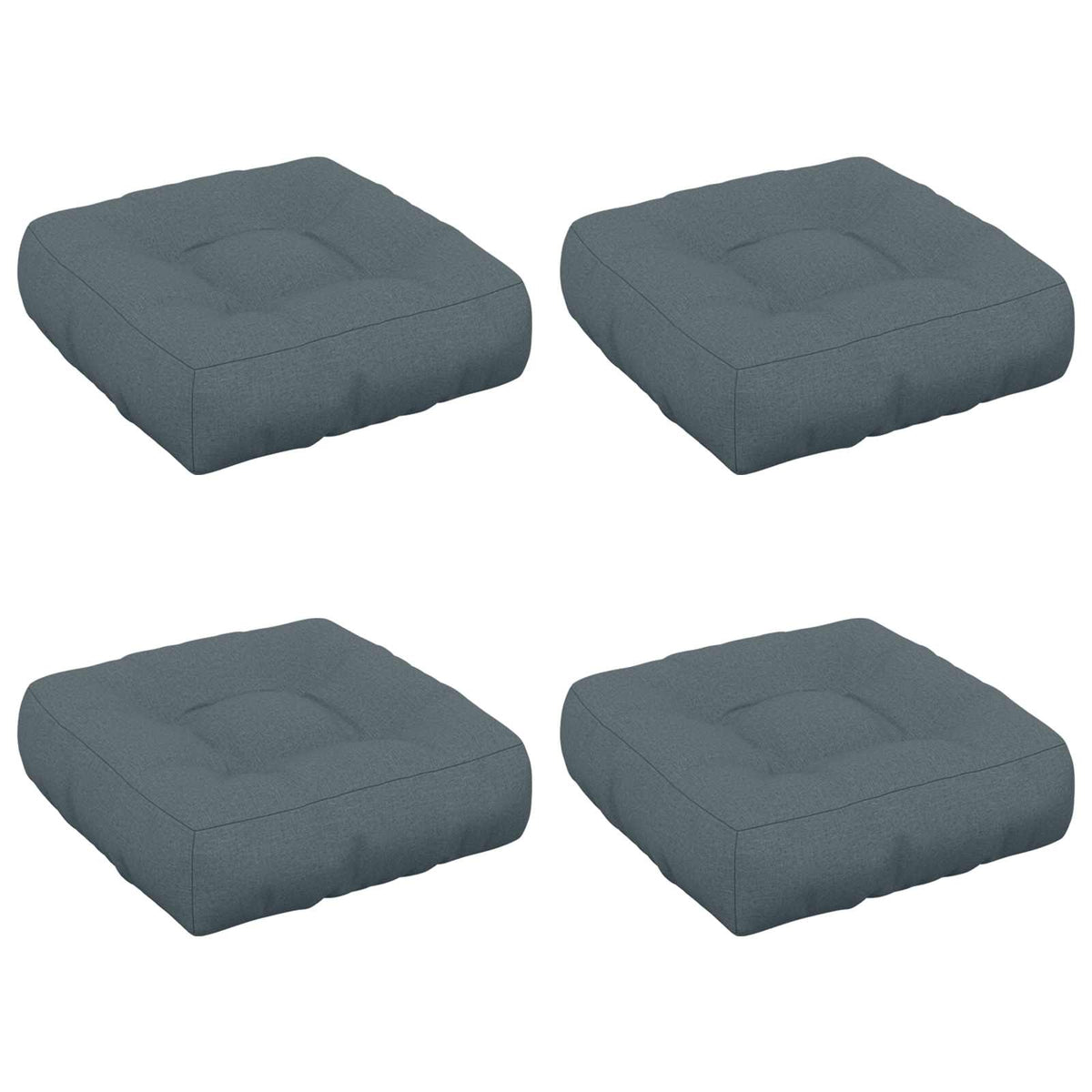 4-Stykke Sædepuder VIANEN 4 pcs 100% polyester Blå