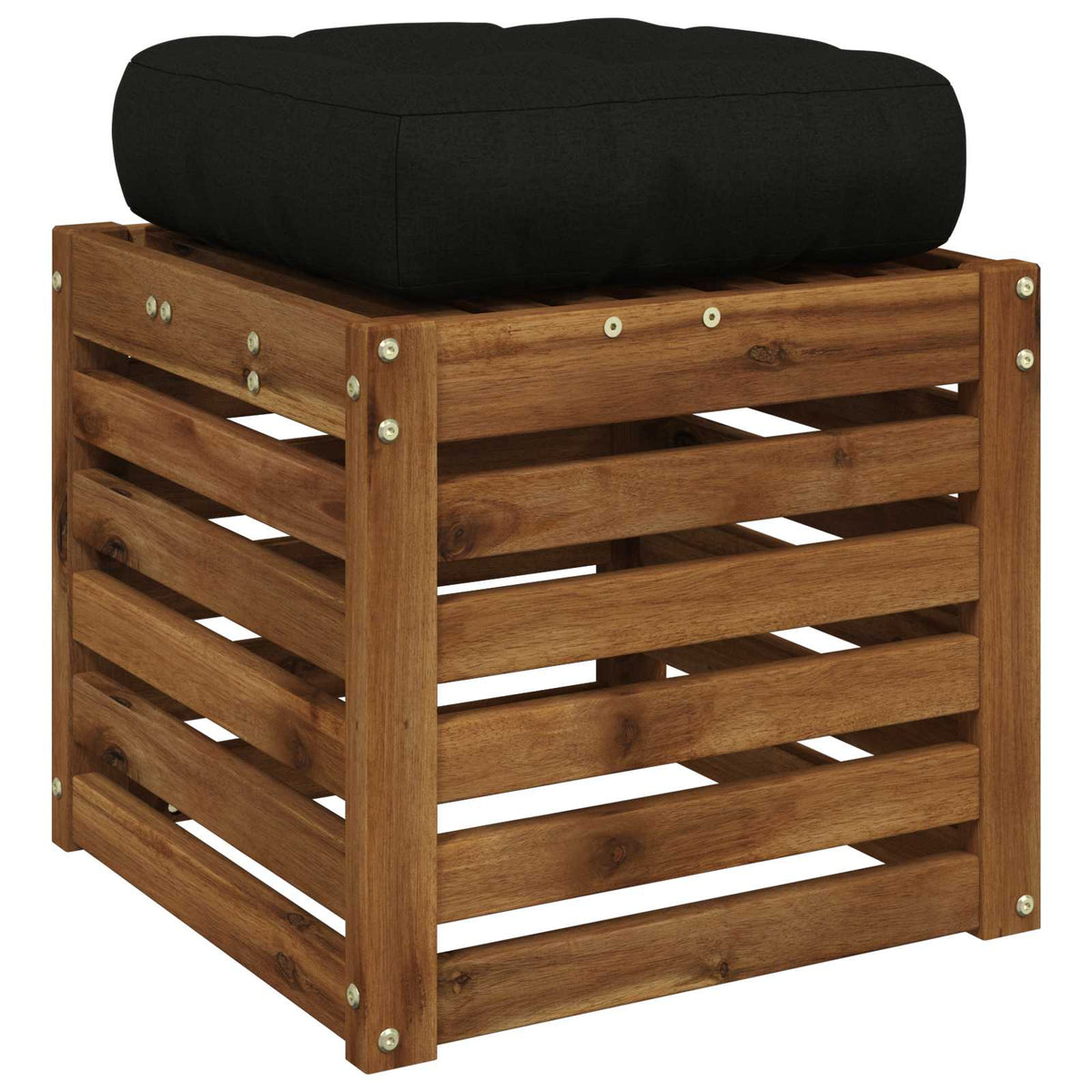 1-Stykke Sædepude VIANEN 100% polyester Sort 40 x 40 x 12 cm