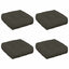 4-Stykke Sædepuder VIANEN 4 pcs 100% polyester Antracit